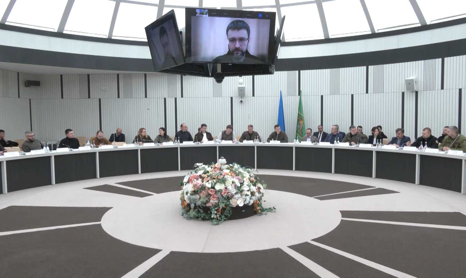 Виїзне засідання ТСК з питань міжнародного гуманітарного та кримінального права в Харкові, скріншот з відео Телеканала Рада
