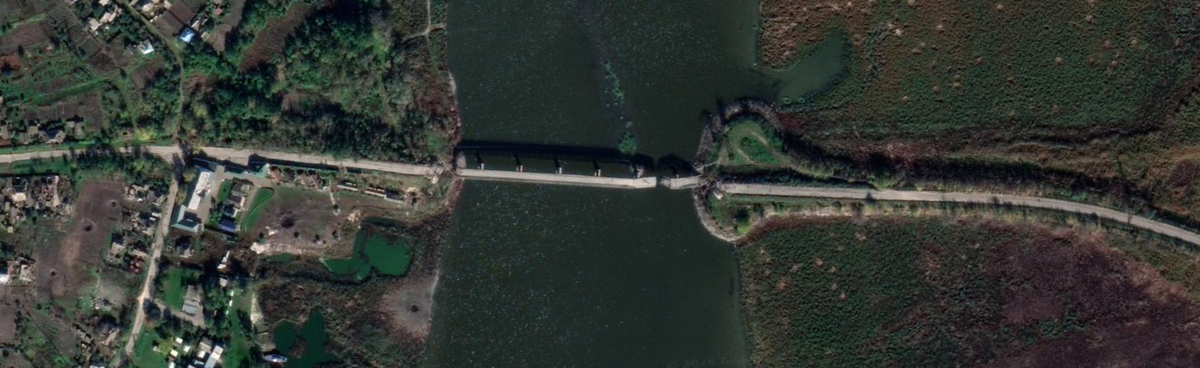 Знищений міст через Оскіл. 2023